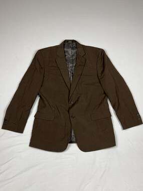 Personal Choice Men's Brown Two Button Sport Coat Blazer Jacket